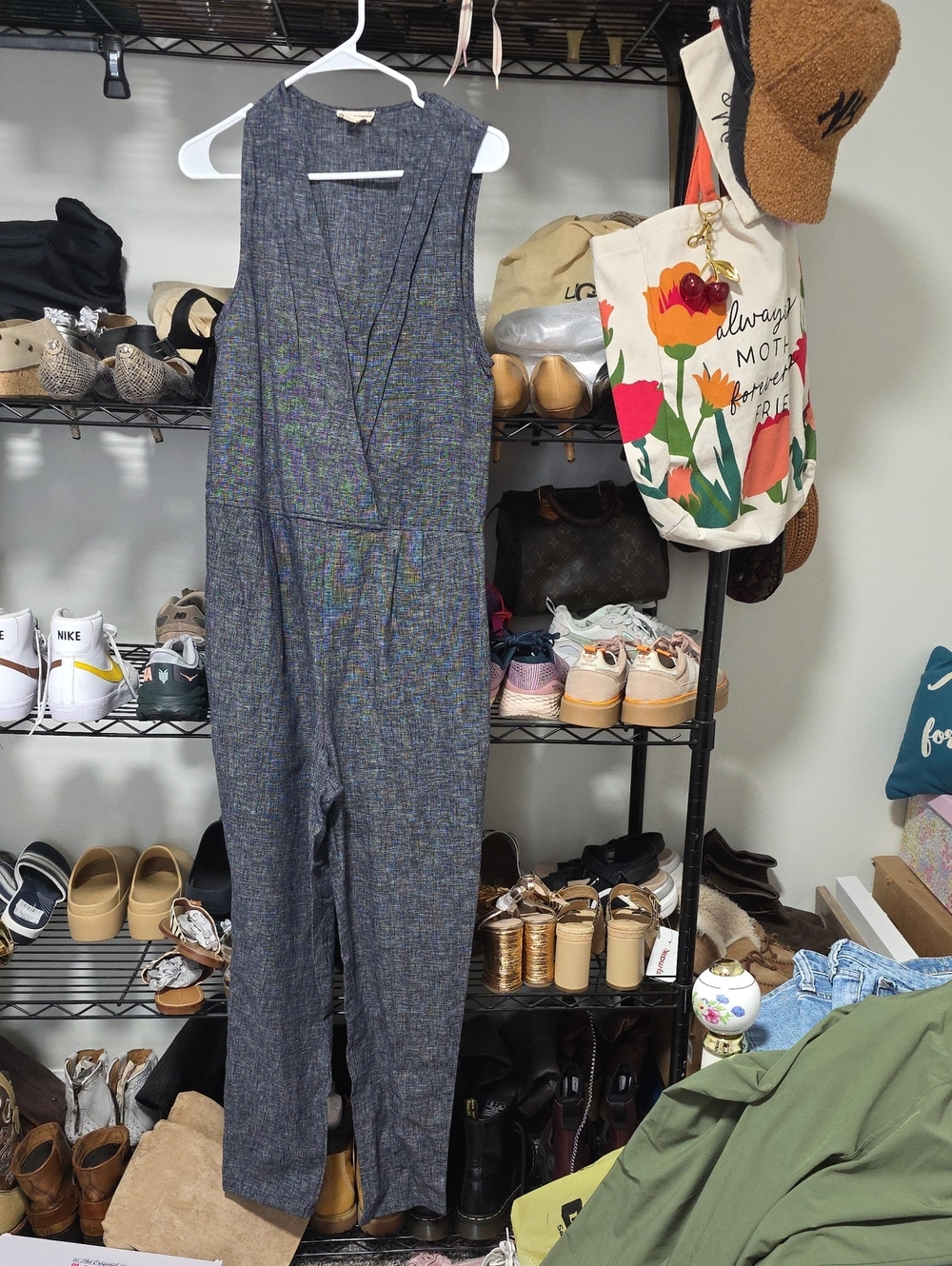 Zenana Outfitters Sleeveless Charcoal Heather Jumpsuit